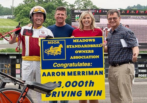 Aaron Merriman notches career win 13,000 at The Meadows